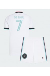 Inter Miami Rodrigo De Paul #7 Jalkapallovaatteet Lasten Kolmas peliasu 2026-27 Lyhythihainen (+ Lyhyet housut)